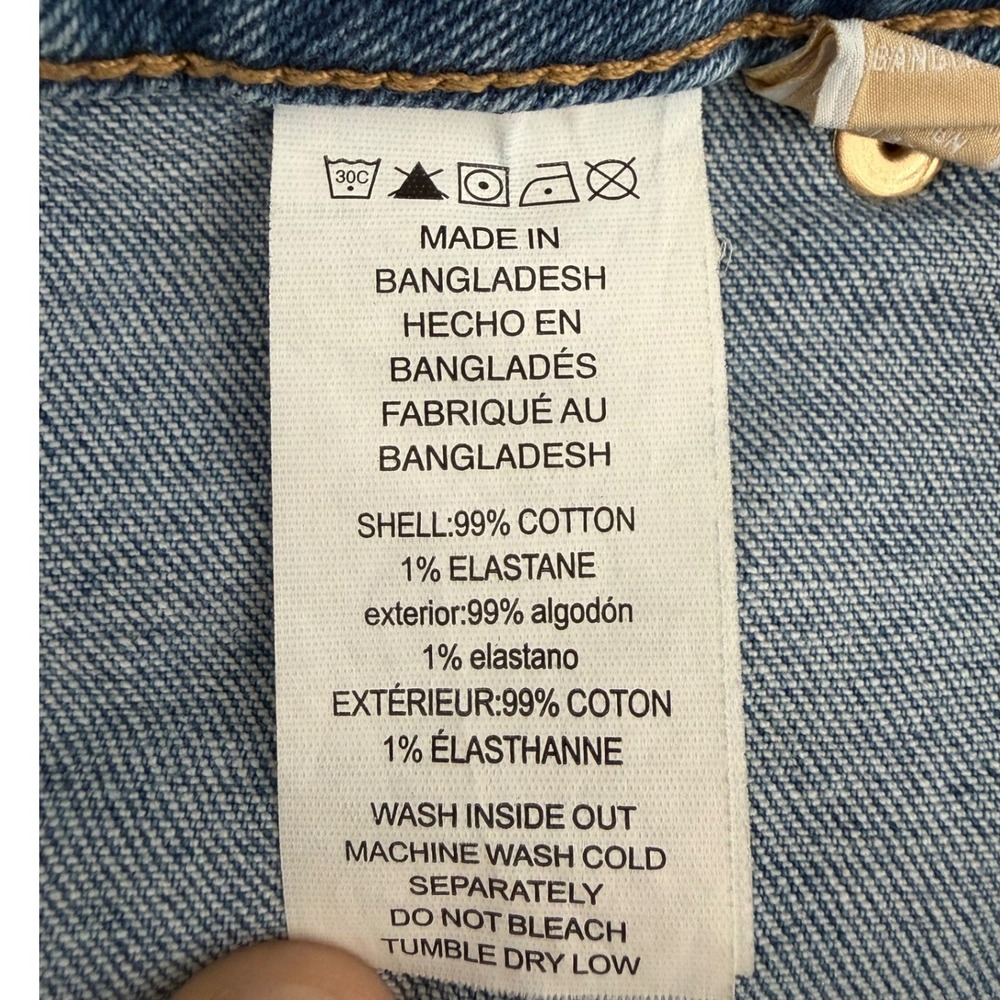 Michael Kors Womens Light Wash Button Fly Flare Jeans High Rise Size 8 - Picture 8 of 14